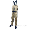 Zip-Front Breathable Chest Fishing Waders